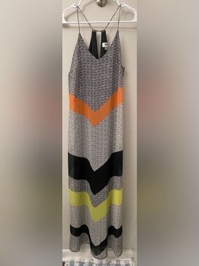 Old Navy Medium Women's Gray Sleeveless Maxi BOHO Sun Dress Miss Size M 8 10